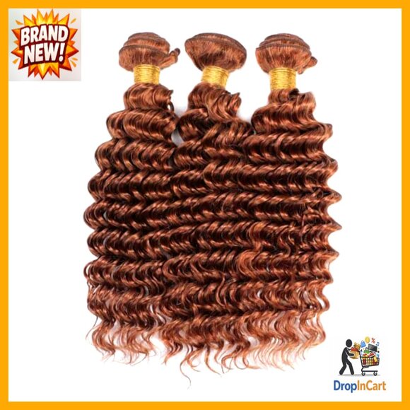 Brazilian Human Hair Extensions Deep Wave Bundles No Tangle Virgin Hair main image 4